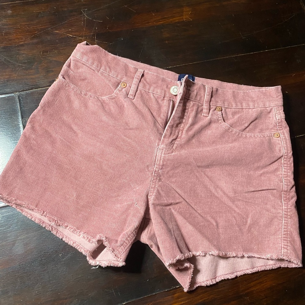 Blush Pink Corduroy GAP Shorts